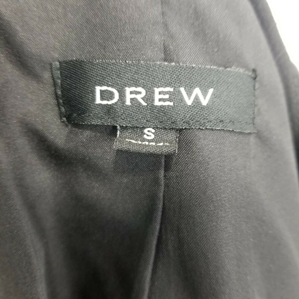 Drew S Small Cape Jacket Solid Black Full Zip Nowt - image 5